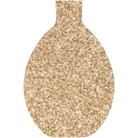 moderne goldene Boho-Keramikvase. transparente PNG-Cliparts png