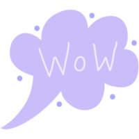 Speech bubble. Transparent PNG clipart for design