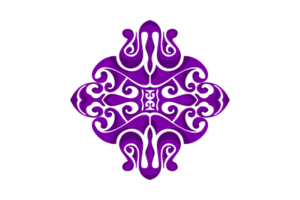 Purper ornament grens ontwerp png