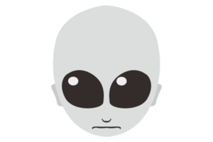 cabeça de personagem de desenho animado de monstro de halloween - alienígena png