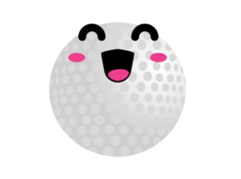 lindo personaje de dibujos animados de pelota - pelota de golf png