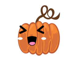fruit cartoon character - Pumpkin png