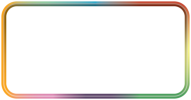 marco rectangular de metal colorido.