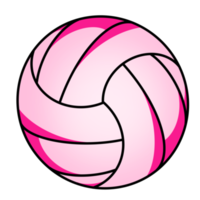der rosa Volleyball png