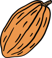 dibujo de garabato de fruta de cacao png