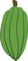 Kakaofrucht-Doodle-Zeichnung png