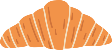 simplicity flat design of croissant bread. png