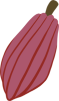 desenho de doodle de frutas de cacau png