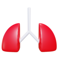 ilustración de pulmones 3d png