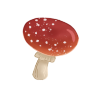 ilustração de giz de cera de cogumelo png