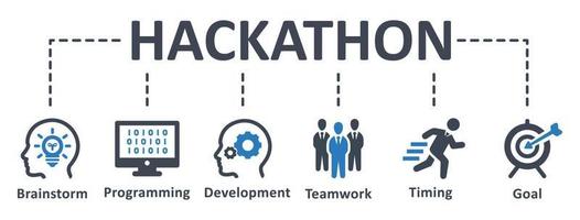 Hackathon icon - vector illustration . hackathon, brainstorm, development, programming, timing, speed, teamwork, goal, infographic, template, concept, banner, pictogram, icon set, icons .