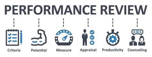 Performance Review icon - vector illustration . Performance, Review, job, appraisal, potential, criteria, measure, productivity, counseling, infographic, template, concept, banner, icon set, icons .