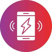 Wireless Charging Icon Style vector