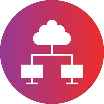 Cloud Computing Icon Style vector