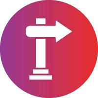 Signboard Right Icon Style vector