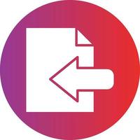 Import Icon Style vector