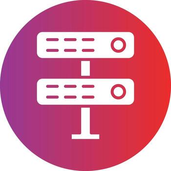 estilo de icono de servidor vector