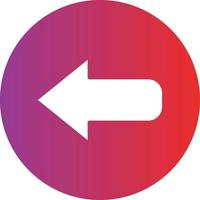 Left Arrow Icon Style vector