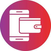 Digital Wallet Icon Style vector