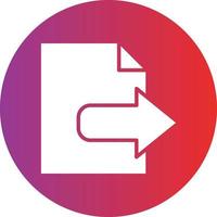 Export Icon Style vector