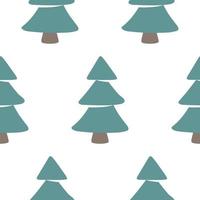 Christmas trees pattern in modern scandinavian style in vector. Abstract nordic geometric design for winter decoration interior, print posters, greeting card, business banner, wrapping. vector