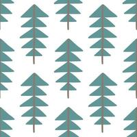 Christmas trees pattern in modern scandinavian style in vector. Abstract nordic geometric design for winter decoration interior, print posters, greeting card, business banner, wrapping. vector