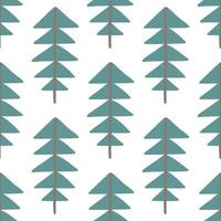 Christmas trees pattern in modern scandinavian style in vector. Abstract nordic geometric design for winter decoration interior, print posters, greeting card, business banner, wrapping. vector