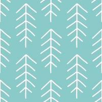 Christmas trees pattern in modern scandinavian style in vector. Abstract nordic geometric design for winter decoration interior, print posters, greeting card, business banner, wrapping. vector