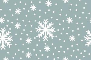 Cute snowflakes pattern in modern scandinavian style in vector. Abstract nordic geometric design for winter decoration interior, print posters, greeting card, business banner, wrapping. vector