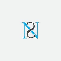 NS letter logo design vector