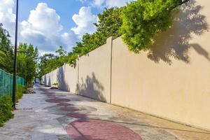 Natural tropical mexican beach 88 entrance Playa del Carmen Mexico. photo