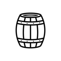 wooden barrel icon design vector template