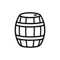 wooden barrel icon design vector template