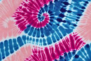 3d illustration bright pink and blue tie dye fabric seamless pattern photo