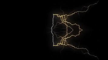 Lightning and Dramatic Thunderstorm Digital Rendering photo