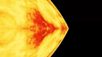Digital Rendering Red Burning Fire Planet photo