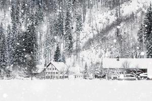 Winter Snowy Bavarian Alpine landscape photo