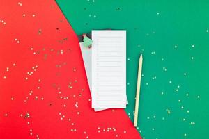 New Year Christmas todo list event planner mockup photo