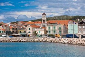 Vodice is a small town on the Adriatic coast in Croatia photo