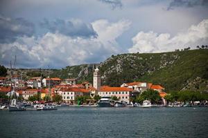 Skradin is a small historic town in Croatia photo