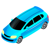 ilustración isométrica del coche png