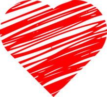 rosso cuore icona illustrazione. amore segni nel rosso colori. png