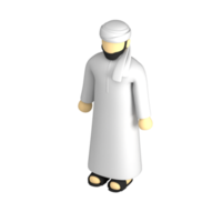 männliches arabisches Outfit Vorderansicht 3D-Symbol png