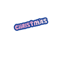 Christmas lettering, funny font. png