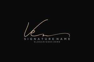 Initial VE Letter Signature Logo Template elegant design logo Sign Symbol template vector icon