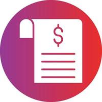 Bill Icon Style vector