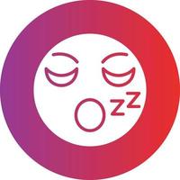 Sleepy Icon Style vector