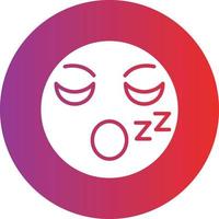 Sleepy Icon Style vector