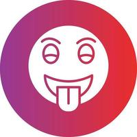 Tongue Out Icon Style vector