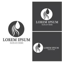 Hair treatment logo vector illustration